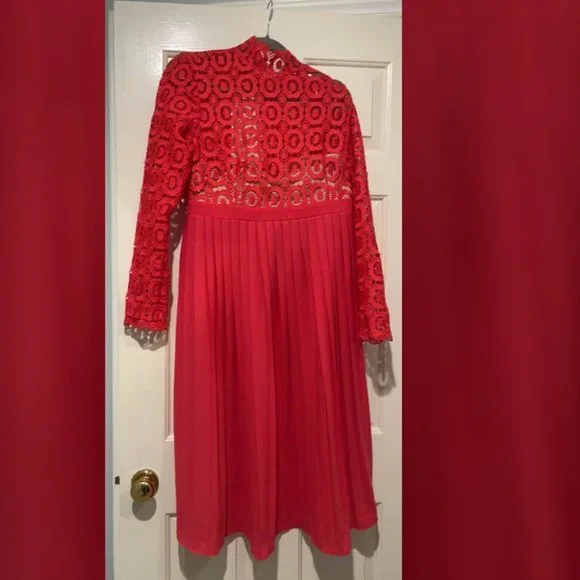 Little Mistress Dresses | Little Mistress London Lace And Twill Maternity Dress | Color: Red | Size: 12m | Mc_Chin's Closet Little Mistress Dresses | Little Mistress London Lace And Twill Maternity Dress | Color: Red | Size: 12m | Mc_Chin's Closet